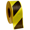Absperrband 75 mm x 100 m schwarz/gelb - verstärkt